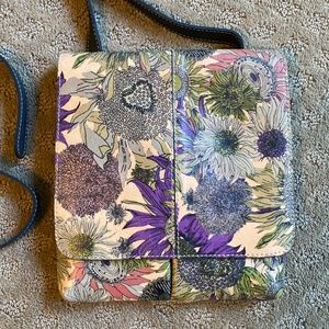 Patricia Nash Leather Floral Crossbody